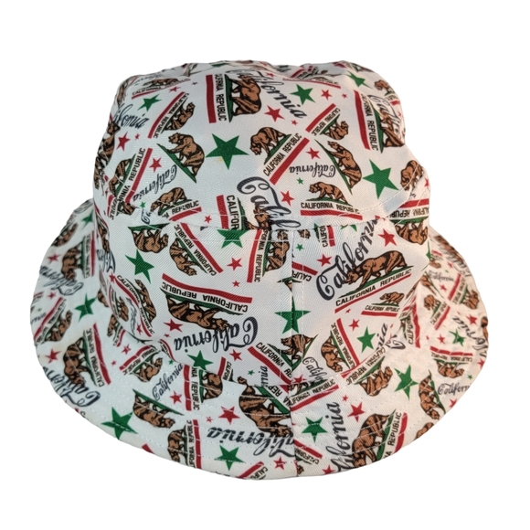 California Republic All Over Print Bucket Hat Unisex OSFM - Picture 6 of 11